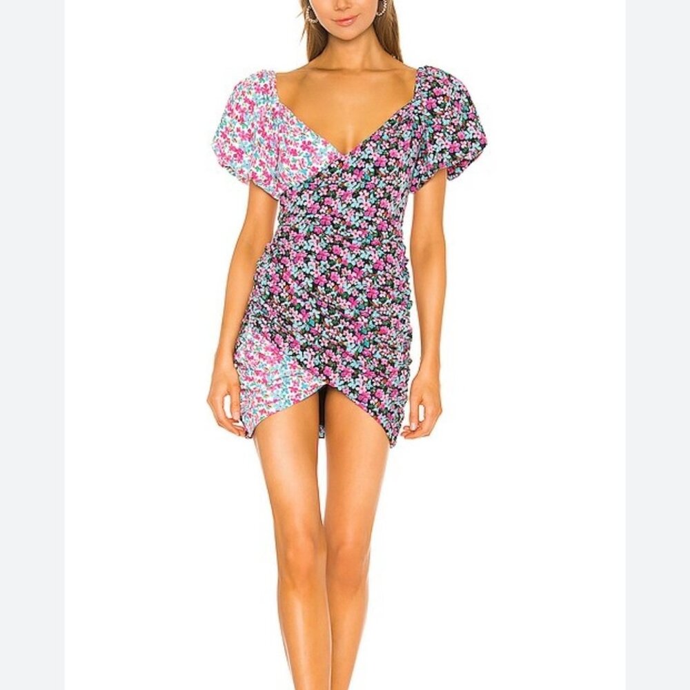 Revolve Lovers and Friends Meyer Mini Dress in Mixed Floral Women's Small